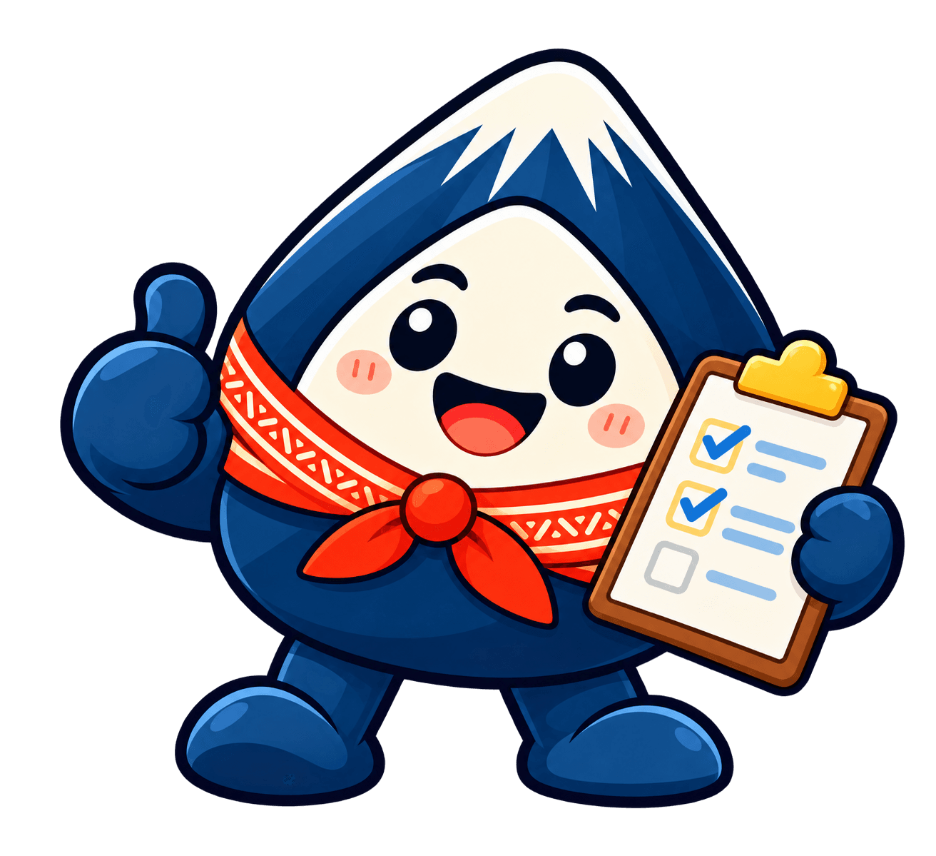 The smiling Taramon mascot holding a clipboard and giving a thumbs-up.